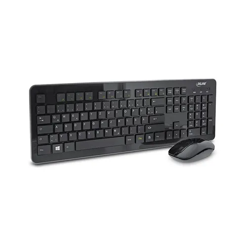 InLine Design Desktop Tastatur-Maus Set - Maus-Tastatur-Sets mit 2,4GHz Funktechnologie für eine störungsfreie Verbindung und maximaler DPI von 1600 für präzises Arbeiten.