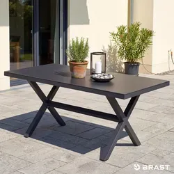 BRAST Alu Outdoor Esstisch ADRIA – Robuster Gartentisch von BRAST