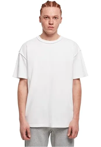 Urban Classics Herren Oversized Inside Out Tee T-Shirt, Weiß, L EU