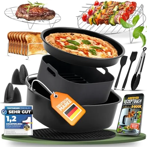 KNUSPERLIEBE® Heißluftfritteuse Zubehör XXL SET