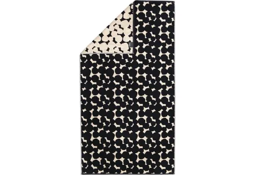 Cawö Handtücher Loft Pebbles 6224 schwarz - 39 - Handtücher mit modernem Kiesel-Design, aus 100% feiner Baumwolle, pflegeleicht und trocknergeeignet – Qualität Made in Germany.