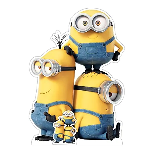 Star Cutouts SC4123 Kevin Bob und Stuart Minions Pappaufsteller Spielzeug, Minion Party, Zimmer & Geburtstag Dekorationen