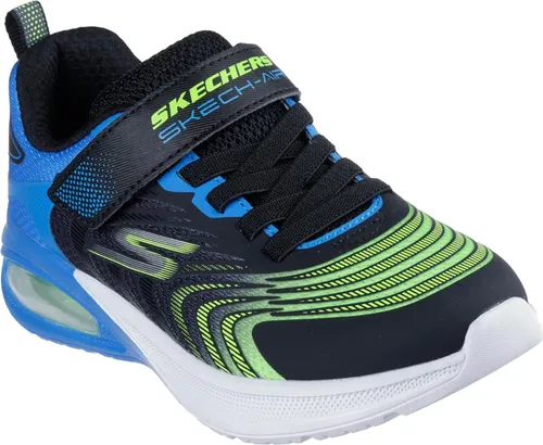 Skechers Microspec Max Advance Sneaker, Black, 33 EU - Sneaker mit leichtem Design, flexibler Traktions-Laufsohle und stoßdämpfender Zwischensohle für optimalen Komfort und Unterstützung.
