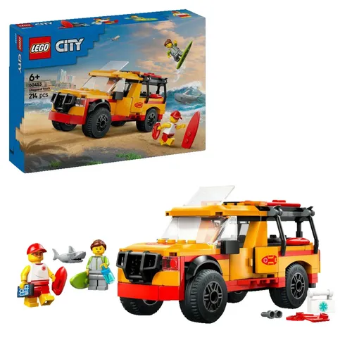 LEGO City 60453 Einsatzfahrzeug der Rettungsschwimmer Bausatz, mehrfarbig
