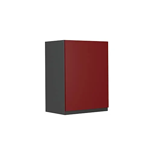 Vicco Hängeschrank R-Line J-Shape Anthrazit Rot 45 cm in rot von Vicco