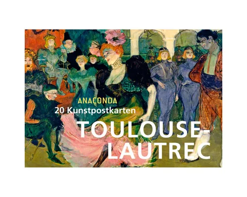 Anaconda Postkarte Postkartenbuch Henri de Toulouse-Lautrec