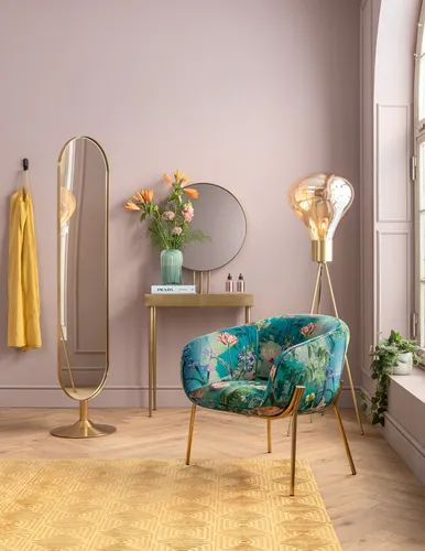 Kare Design Wandspiegel Curve Brass 40x170cm - Eleganter Standspiegel in goldfarbenem Design, ideal für die stilvolle Raumgestaltung und zum Vergrößern des Raumeindrucks.