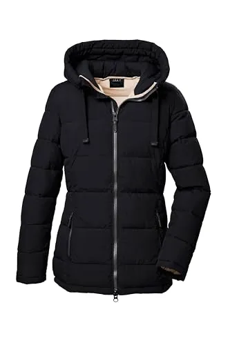 G.I.G.A. DX Damen Steppjacke mit Kapuze - Wasserabweisende Funktionsjacke in Daunenoptik, winddicht und mit regulierbarer Kapuze. Ideal für Outdoor-Aktivitäten und umweltfreundlich durch teilweise recyceltes Material.