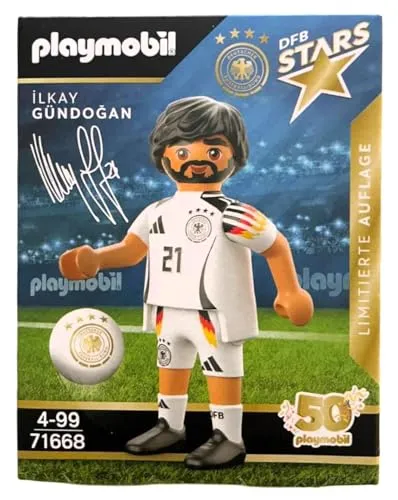 PLAYMOBIL DFB Stars Spielerfiguren zur Auswahl - Limitierte Auflage zur EM 2024 (71668 - Ilkay Gündogan)