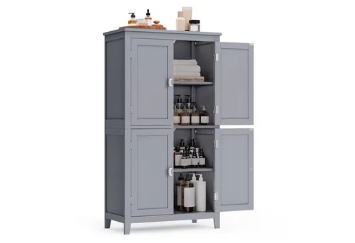 VASAGLE Küchenschrank mit 4 Türen und verstellbaren Ablagen von VASAGLE