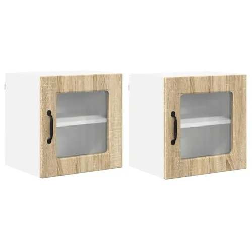 vidaXL Küchenwandschrank mit Regal Sonoma-Eiche - TV-Halterungen mit modernem Design und praktischen Regalen, ideal für die Küche zur stilvollen Aufbewahrung von Geschirr und Vorräten.