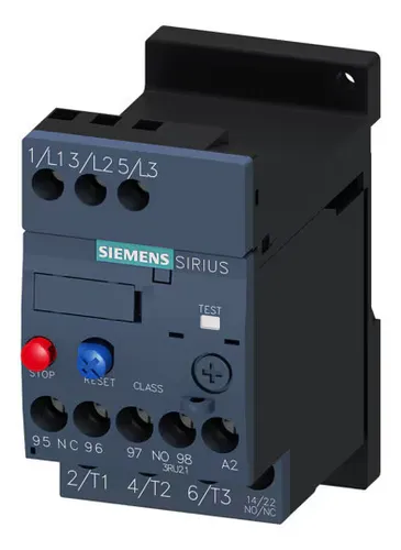 Siemens 3RU2116-1DB1 Überlastrelais - Motorschutzrelais für thermischen Schutz von Motoren mit 2,2...3,2 A, Baugröße S00, CLASS 10 – ideal für zuverlässige Motorüberwachung.