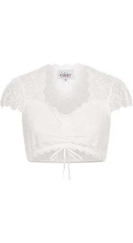 Nübler Dirndlbluse Dirndlbluse Kurzarm Lisa in Creme von Nübler Größe 32