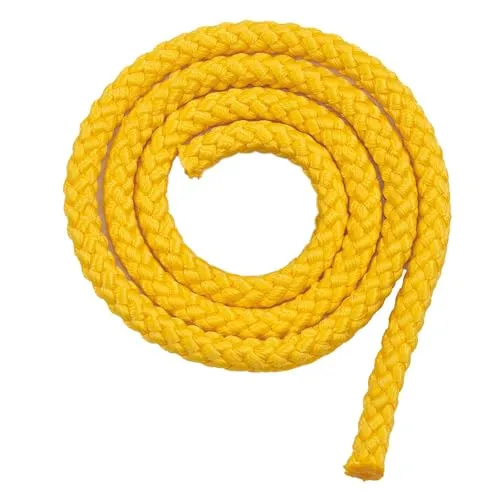 Grevinga® Gymnastikseil | Springseil | Hüpf- und Spielseil | 2,50 m bis 3,00 m | Hüpfseil (Gelb, 2.80)