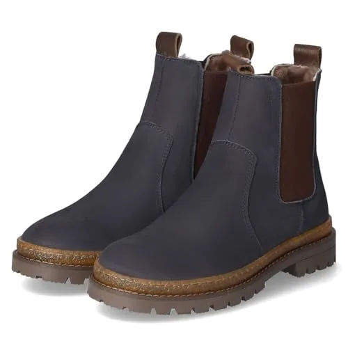 bisgaard Unisex neo Lamb Fashion Boot, Marine, 30 EU - Wanderschuhe mit temperaturregulierendem Lammfellfutter für warme, trockene Füße und handgefertigtem, atmungsaktivem Leder für höchsten Tragekomfort.