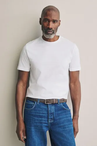 Next T-Shirt Premium Slim Fit T-Shirt mit Rundhalsausschnitt (1-tlg)