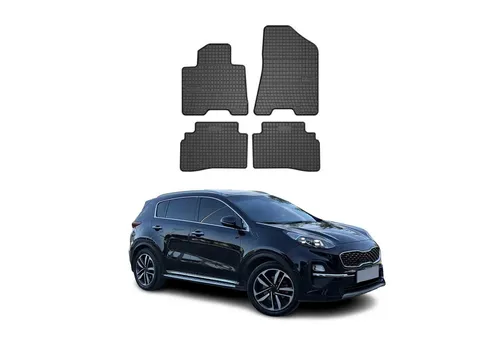 OMAC Auto-Fußmatten für Kia Sportage Lift 2018-2021 - Fahrzeugspezifische Gummi-Fußmatten, rutschfest und wasserfest, bieten optimalen Schutz und einfache Reinigung für Ihr Fahrzeug.