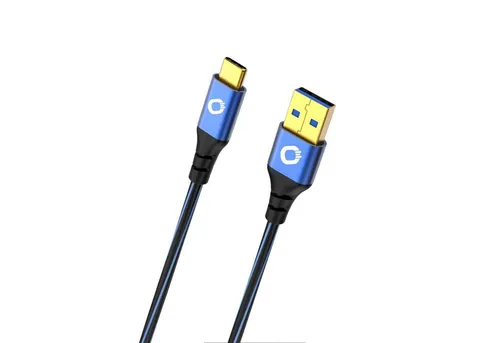 Oehlbach USB Plus C3 USB 3.2 Gen2 Kabel Typ A - Typ C USB-Kabel, USB 3.2 Gen 1 Typ-A, USB Typ-C (200 cm), Anschlusssockel, Effektive Schirmung
