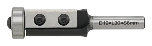 Wendeplatten-Bündigfräser 19×30×81mm S8 FORTIS