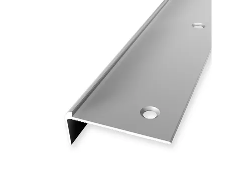 Küberit Treppenkantenprofil 18.5 x 48 x 2500 mm Silber Aluminium - Schutz und Stil für Treppenstufen: Unser Treppenkantenprofil verlängert die Lebensdauer deiner Stufen und sorgt für eine elegante Optik. Mit rutschfester Oberfläche und einfacher Installation ist es ideal für jedes Zuhause.