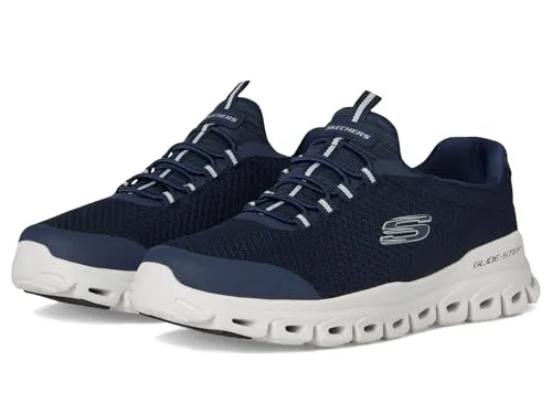 Skechers Glide Step Herren Trainingsschuh in Blau - Laufschuhe mit bequemem Schlupfdesign, atmungsaktivem Mesh-Obermaterial und ideal für Training und Freizeit.