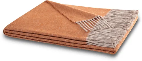 Biederlack Plaid Giletti, orange in orange von Biederlack