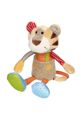 Sigikid Kuscheltier Tiger Patchwork Sweety - Buntes Stofftier aus der Patchwork Sweety Serie, ideal für Babys und Kleinkinder, mit weichem Plüsch und tollen Greifmöglichkeiten – der perfekte Kuschelpartner zum Spielen und Träumen.