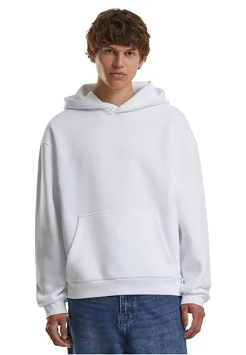 Build Your Brand Herren By284-fluffy Hoody Sweatshirt, Weiß, XXL EU - Kapuzenpullover für Herren mit super weichem Materialmix aus 70% Baumwolle und 30% Polyester, ideal für maximalen Komfort und lässigen Style im Alltag.