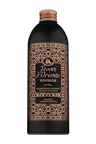 Tesori d'Oriente | Cremebad 'Hammam' | aromatisches Bad mit Argan-Öl und Orangenblüte | Körperpflege für die Badewanne | Ritual für Körper & Sinne | 500 ml