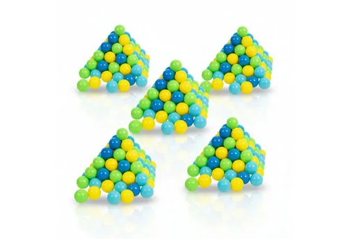 alldoro Bällebad-Bälle 500 bunte Bälle mit Tragetasche - 500 bunte Spielbälle aus ungiftigem PE-Kunststoff, ideal für Bällebad, Spielzelt und Planschbecken. Perfekt für Kleinkinder ab 10 Monaten, sorgt für stundenlangen Spielspaß drinnen und draußen.