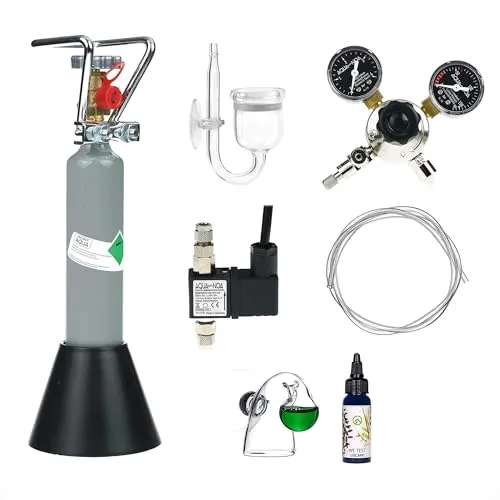 Guemmer products CO2 Anlage Aquarium Komplett-Set Ultimate mit 500g Mehrwegflasche für Aquarien, gefüllt, NEU - Verschiedene Varianten beachten