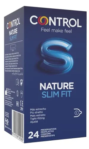 Control Nature SlimFit: ergonomische und perfekt anliegende Kondome – 24 Kondome
