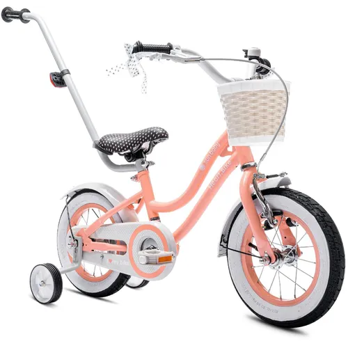 Kinderfahrrad 12 Zoll Mädchenfahrrad Kinderrad Fahrrad 2-4 Jahre Stützräder