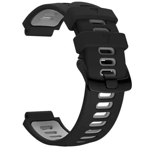 INF Armband für Garmin Forerunner 235/220/230/620/630/735XT, Silikon Ersatz Uhrenarmband kompatibel mit Garmin Forerunner 235, Schwarz