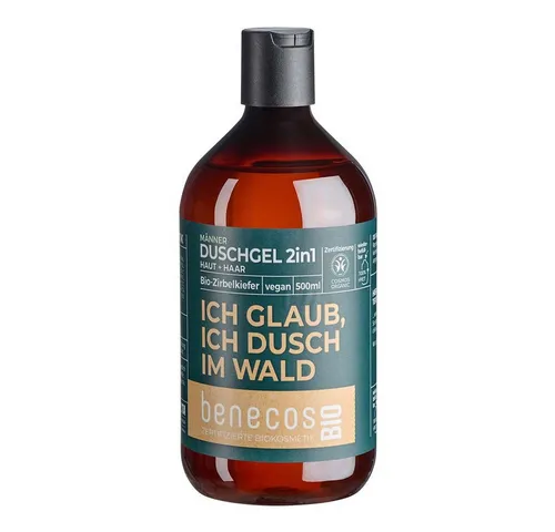 Benecos Duschgel Zirbelkiefer - Duschgel 2in1 Haut+Haar 500ml