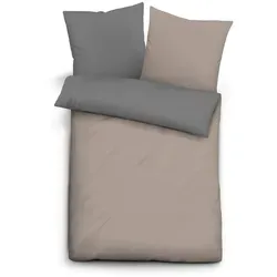 Biberna Wendebettwäsche Alma in braun von biberna