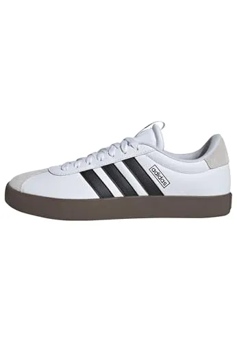 Adidas VL Court 3.0 - weiß - Sneaker aus hochwertigem Wildleder mit vulkanisierter Gummiaußensohle für optimalen Grip. Ideal für lässige Outfits und aktive Tage in der Stadt.