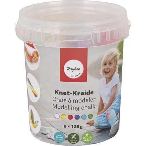 Rayher Knet-Kreide 6x125g, 750 g (23587260)