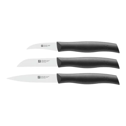 ZWILLING TWIN Grip Messerset 3tlg. - Hochwertiges 3-teiliges Messerset mit eisgehärteten Friodur Klingen und ergonomischen Kunststoff-Griffen. Ideal für präzises Schneiden und Zubereiten in der Küche.