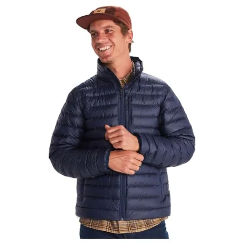 Marmot Highlander Jacket arctic navy (2975) L - Daunenjacke für Männer, wasserabweisend mit 700er Daunenfüllung und DownDefender für hervorragenden Schutz und Wärme. Ideal für Wanderungen und kalte Tage.