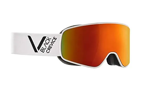 Black Crevice Skibrille – Schladming – Doppelscheibe, Anti-Fog-Beschichtung, UV400 Schutz (White/Black, L (Kopfumfang 58-61 cm))…