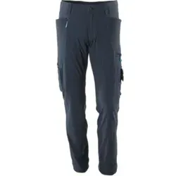 Mascot Hose Größe 76C50, Stretchstoff, schwarzblau - Arbeitshose & Bundhose mit wasserabweisendem Finish, ergonomisch geformten Beinen und integriertem ID-Kartenhalter für maximalen Komfort und Funktionalität.
