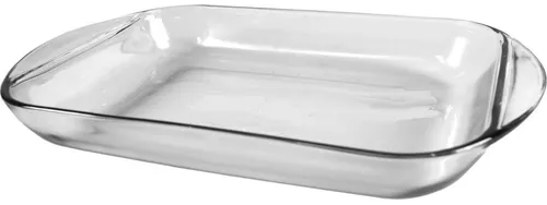 BURI Auflaufform Aufflaufform aus Glas 3 Liter Lasagneform Gratinform Bratenform Backen, Glas