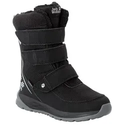Jack Wolfskin Unisex Kinder Polar Boot Texapore High Vc K, Black / Grey, 31 EU - Wasserdichte und atmungsaktive Winterstiefel für Kinder, robust und wärmend für kalte Abenteuer im Freien.