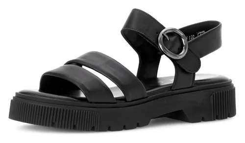 Gabor Sandalette, Plateau-Riemchensandale in Schwarz in schwarz von Gabor