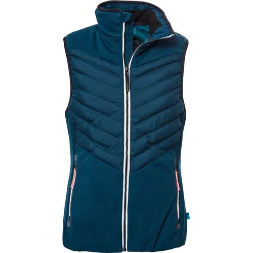 killtec Damen Steppweste KOW 33 WMN QLTD VST - Funktionsjacke mit Stehkragen, 10.000 mm Wassersäule, wasserabweisend und atmungsaktiv – ideal für aktive Frauen, die Wert auf Umweltfreundlichkeit legen.