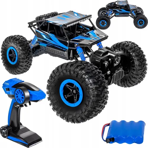 Ferngesteuertes 4X4 Off-Road Rc Auto, Ferngesteuert, Batterie Abs Blau