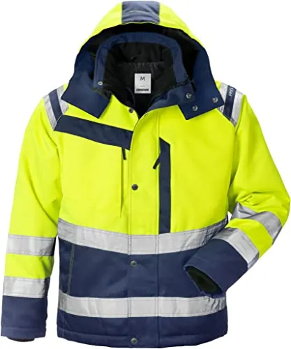 HI-VIS Winterjacke 119630-171 Gr. 2XL gelb/marine, 100% Polyester ca. 255 g/m2
