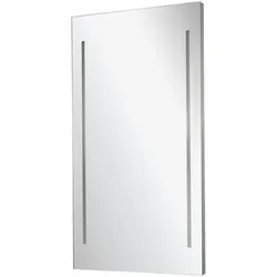 FACKELMANN Badspiegel LED Spiegel - Eleganter Badspiegel mit integrierter LED-Beleuchtung, ideal für ein modernes Badezimmer und optimale Ausleuchtung beim Schminken oder Rasieren.