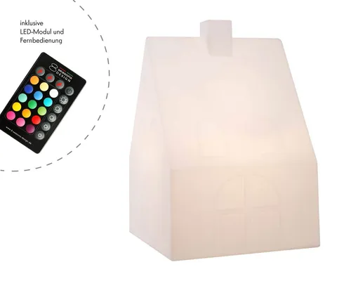 seasons design LED Dekoobjekt Shining House - Nussknacker: Wetterfestes Shining House mit RGB-Farbwechsel, 5-stufig dimmbar und Made in Germany – ideal für stimmungsvolle Akzente im Innen- und Außenbereich.